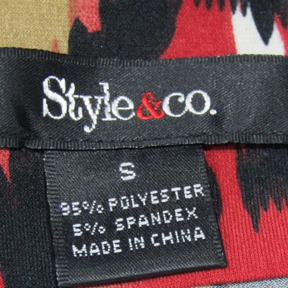 Style & Co. Tiered Splatter Print Dress Size S - Picture 4 of 4